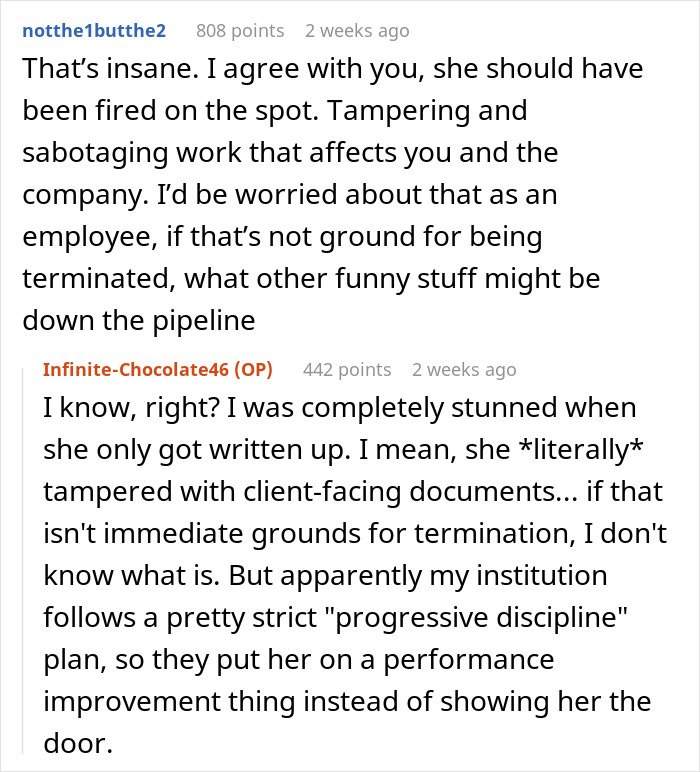 “Beyond Petty”: Woman’s Desperate Plot To Smear Coworker’s Reputation Ends In HR Nightmare “Beyond Petty”: Woman’s Desperate Plot To Smear Coworker’s Reputation Ends In HR Nightmare