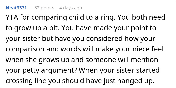 Reddit comment discussing a debate about the reality of a baby. Reddit comment discussing a debate about the reality of a baby.