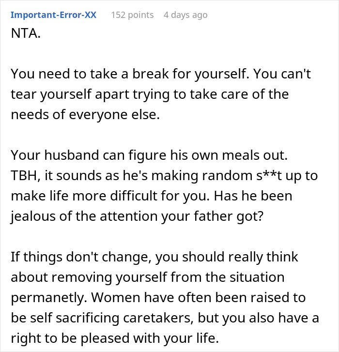 Woman Is Sick Of Catering To Husband’s “Mysterious Symptoms”, Starts Cooking Only For Herself Woman Is Sick Of Catering To Husband’s “Mysterious Symptoms”, Starts Cooking Only For Herself