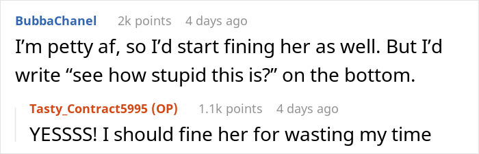 Reddit comments on fining a roommate over house rules, with users suggesting retaliation for pettiness. Reddit comments on fining a roommate over house rules, with users suggesting retaliation for pettiness.