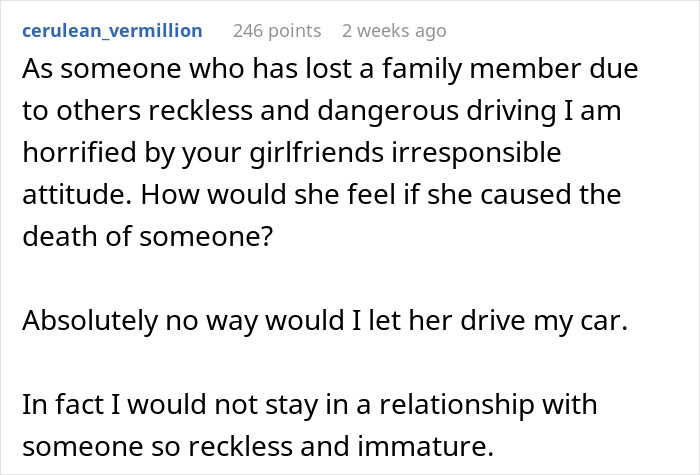 Man Sets Boundaries For His New Car After Girlfriend Totals Two Cars, Faces Backlash Man Sets Boundaries For His New Car After Girlfriend Totals Two Cars, Faces Backlash