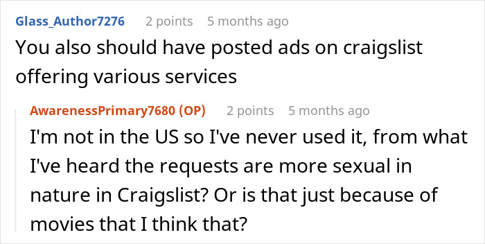 Reddit discussion about using Craigslist for services and perceptions of its content. Reddit discussion about using Craigslist for services and perceptions of its content.