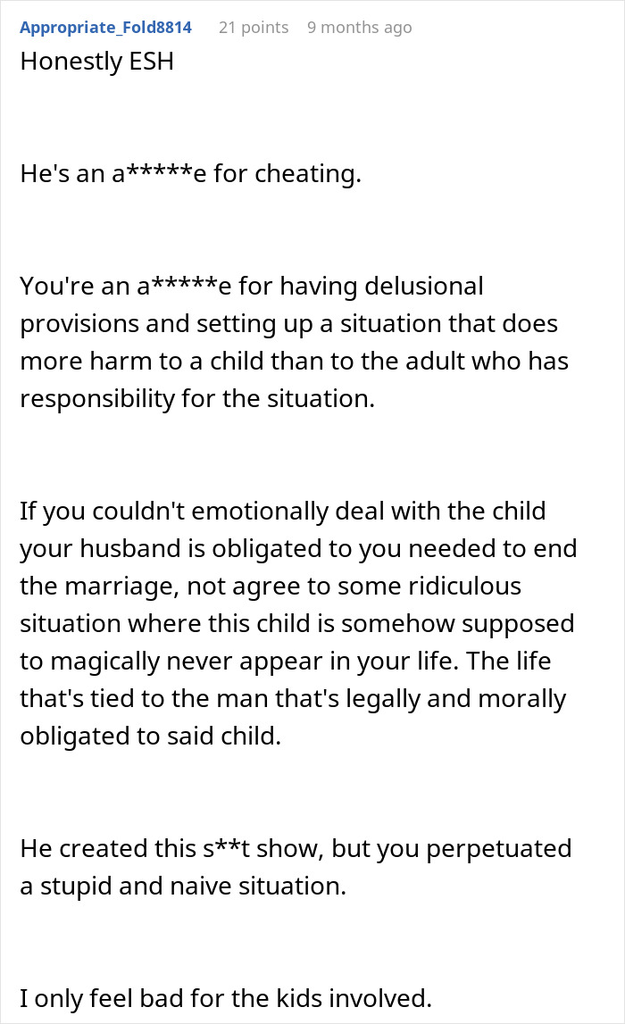 Text venting frustration over custody battle and affair child's situation. Text venting frustration over custody battle and affair child's situation.