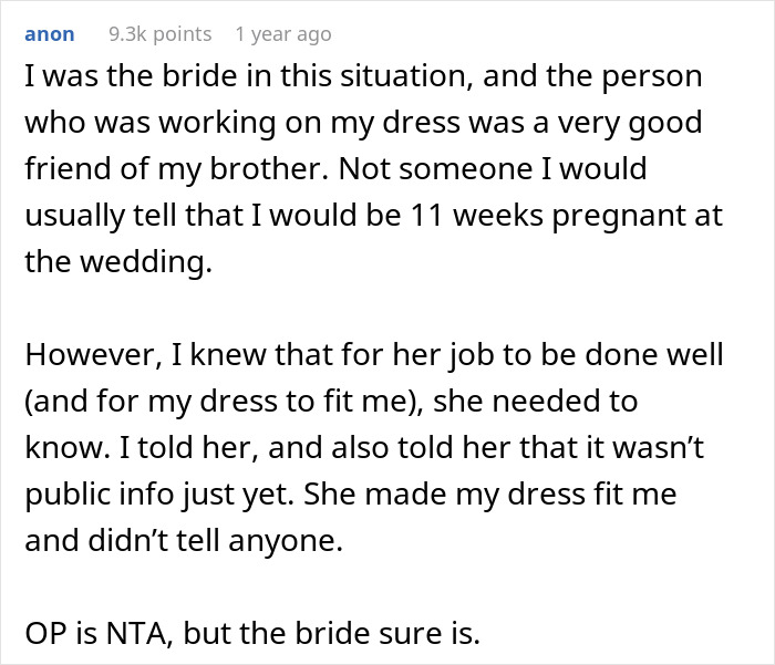 Text about a wedding dress fitting issue, causing family feud with bridal shop owner. Text about a wedding dress fitting issue, causing family feud with bridal shop owner.