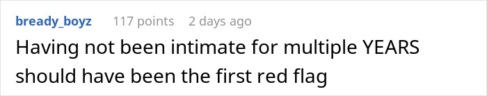 Comment about relationship red flag in context of infidelity. Comment about relationship red flag in context of infidelity.