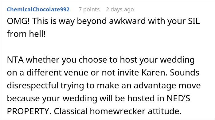 Wedding Dreams Turn Nightmarish As Karen Declares, “It Is Our House, Y’know” Wedding Dreams Turn Nightmarish As Karen Declares, “It Is Our House, Y’know”