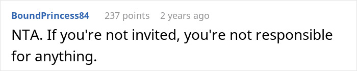 Reddit comment discussing a wedding cake canceled by an uninvited ex-BFF. Reddit comment discussing a wedding cake canceled by an uninvited ex-BFF.