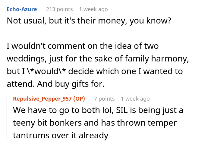 Bride And Groom Decide To Have Two Weddings: "Please Tell Me I’m Not Delusional" Bride And Groom Decide To Have Two Weddings: "Please Tell Me I’m Not Delusional"
