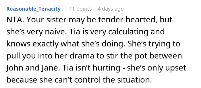 Comment discussing teen, family drama, and manipulation dynamics. Comment discussing teen, family drama, and manipulation dynamics.