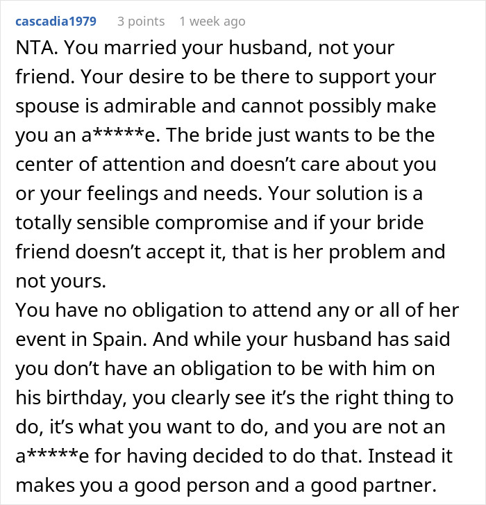 “A One-Time Event”: Bridesmaid Asks If She’s A Jerk For Choosing Husband Over Bride “A One-Time Event”: Bridesmaid Asks If She’s A Jerk For Choosing Husband Over Bride