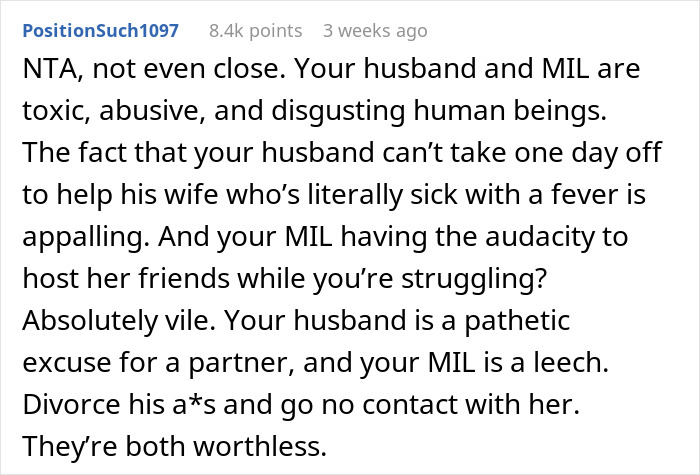 Man Abandons Wife In Crisis While MIL Hosts ‘Book Club’ In Their Home: ”I’m Losing My Mind” Man Abandons Wife In Crisis While MIL Hosts ‘Book Club’ In Their Home: ”I’m Losing My Mind”