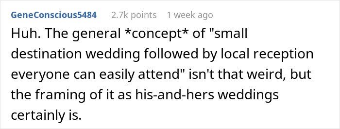 Bride And Groom Decide To Have Two Weddings: "Please Tell Me I’m Not Delusional" Bride And Groom Decide To Have Two Weddings: "Please Tell Me I’m Not Delusional"