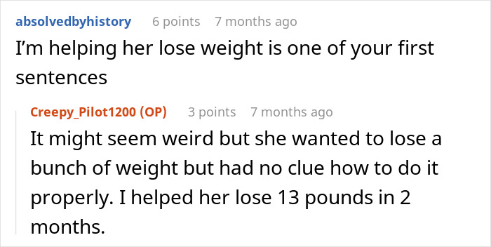 Reddit comment thread discussing weight loss assistance and results. Reddit comment thread discussing weight loss assistance and results.
