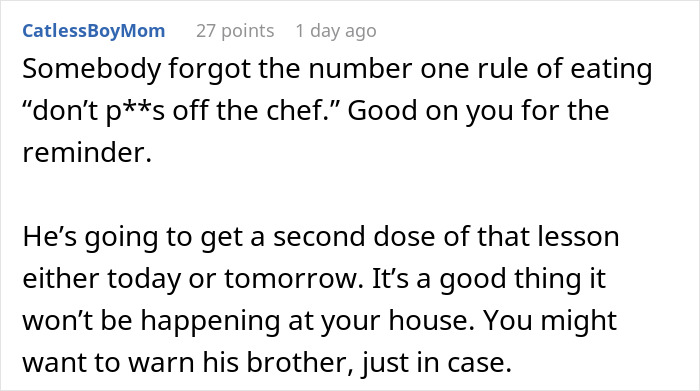 Text exchange highlighting mom's response to son's entitled behavior with spicy food lesson. Text exchange highlighting mom's response to son's entitled behavior with spicy food lesson.