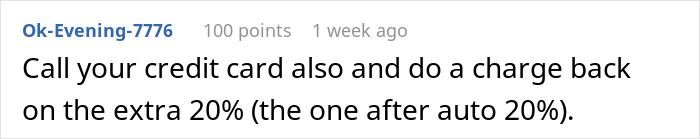Comment on credit card chargeback for extra tip after auto tip. Comment on credit card chargeback for extra tip after auto tip.