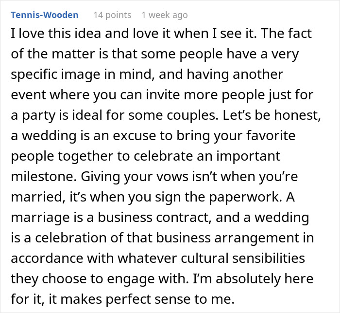 Bride And Groom Decide To Have Two Weddings: "Please Tell Me I’m Not Delusional" Bride And Groom Decide To Have Two Weddings: "Please Tell Me I’m Not Delusional"