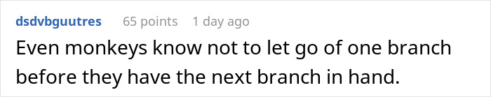 Text comment on software management decision, highlighting chaos and insecurity metaphorically using monkeys and branches. Text comment on software management decision, highlighting chaos and insecurity metaphorically using monkeys and branches.