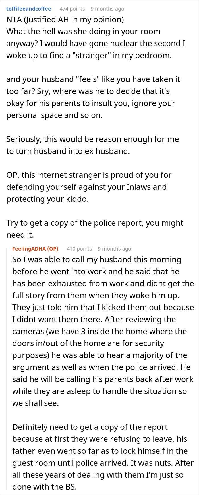 In-Laws Removed From Daughter-In-Law’s Home By Police After Refusing To Leave The Guest Room In-Laws Removed From Daughter-In-Law’s Home By Police After Refusing To Leave The Guest Room