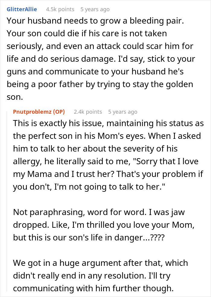 Woman Warns MIL About Son’s Severe Allergy, MIL Brushes It Off And Plans A Peanut-Heavy Outing Woman Warns MIL About Son’s Severe Allergy, MIL Brushes It Off And Plans A Peanut-Heavy Outing