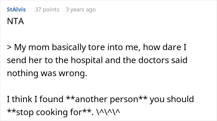 Comment discussing repeated allergy concerns affecting teen cook's dinners. Comment discussing repeated allergy concerns affecting teen cook's dinners.