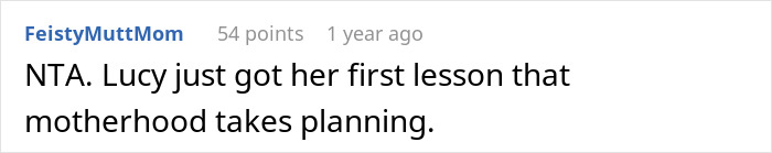 Reddit comment discussing a bridal shop owner's refusal to make a free wedding dress. Reddit comment discussing a bridal shop owner's refusal to make a free wedding dress.