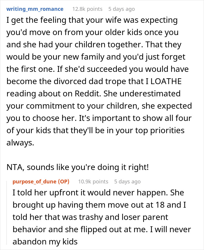 “AITAH For Telling My Wife She Can Leave Because I’m Not Kicking My Older Kids Out?” “AITAH For Telling My Wife She Can Leave Because I’m Not Kicking My Older Kids Out?”