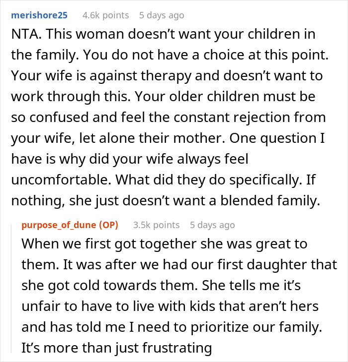 “AITAH For Telling My Wife She Can Leave Because I’m Not Kicking My Older Kids Out?” “AITAH For Telling My Wife She Can Leave Because I’m Not Kicking My Older Kids Out?”