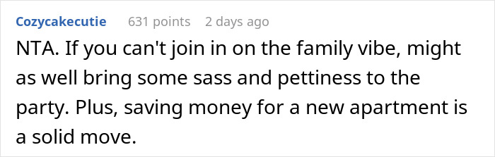 Reddit comment discussing relationship dynamics and financial planning. Reddit comment discussing relationship dynamics and financial planning.