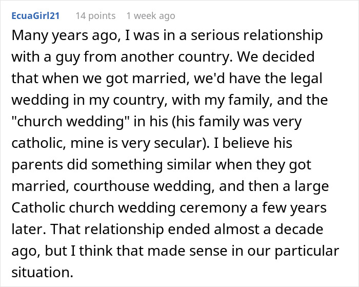 Bride And Groom Decide To Have Two Weddings: "Please Tell Me I’m Not Delusional" Bride And Groom Decide To Have Two Weddings: "Please Tell Me I’m Not Delusional"
