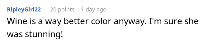 Comment discussing wedding colors and a stunning appearance. Comment discussing wedding colors and a stunning appearance.