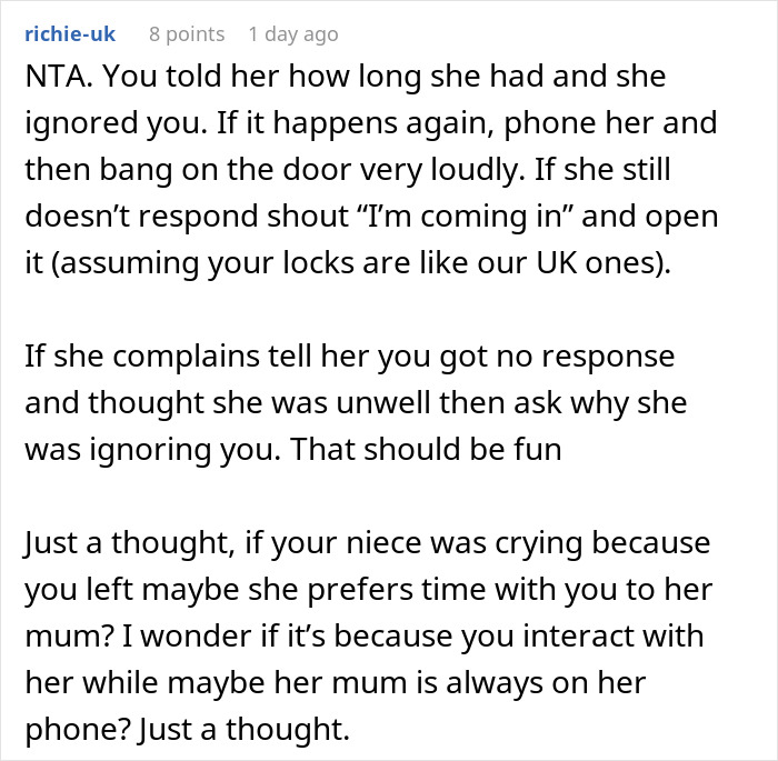 “AITA For ‘Abandoning’ My Niece Because My Sister Wouldn’t Come And Get Her?” “AITA For ‘Abandoning’ My Niece Because My Sister Wouldn’t Come And Get Her?”