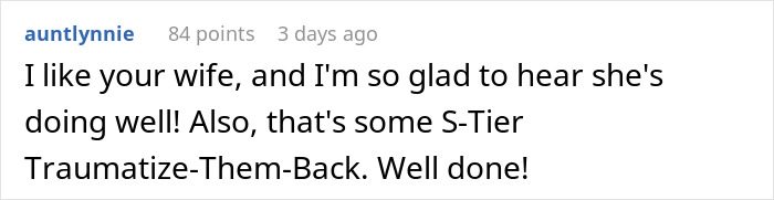 Reddit comment about a coworker, praising a witty response to an entitled colleague. Reddit comment about a coworker, praising a witty response to an entitled colleague.