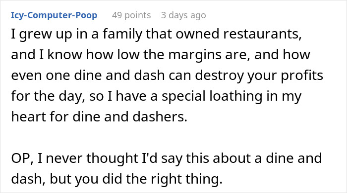 Reddit comment discussing experiences and opinions on dine and dash. Reddit comment discussing experiences and opinions on dine and dash.