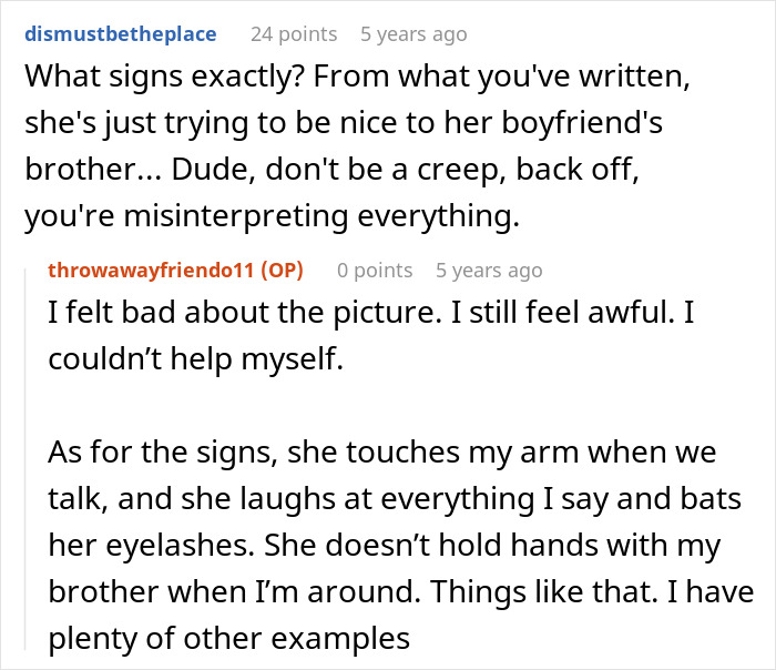 Man Thinks Brother’s Girlfriend Is Into Him, Learns The Hard Way She Isn’t: “You Need Therapy” Man Thinks Brother’s Girlfriend Is Into Him, Learns The Hard Way She Isn’t: “You Need Therapy”