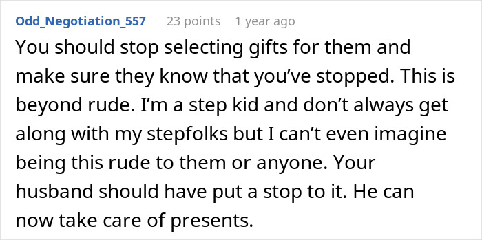 Woman Devastated After Adult Step-Kids Ruin Her Joy Of Gift-Giving, Decides To Step Away Woman Devastated After Adult Step-Kids Ruin Her Joy Of Gift-Giving, Decides To Step Away