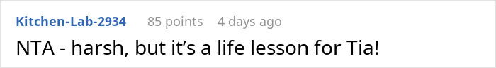 Reddit comment discussing a life lesson about a dad's ex-girlfriend. Reddit comment discussing a life lesson about a dad's ex-girlfriend.