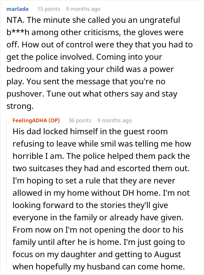 In-Laws Removed From Daughter-In-Law’s Home By Police After Refusing To Leave The Guest Room In-Laws Removed From Daughter-In-Law’s Home By Police After Refusing To Leave The Guest Room