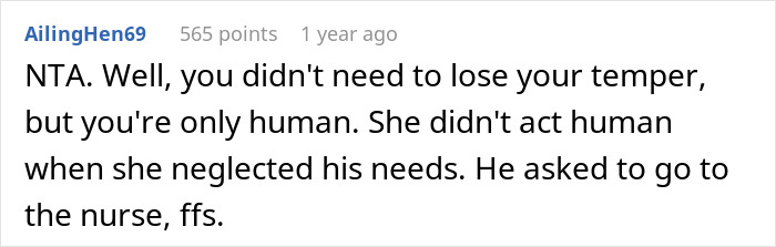 Teacher Reduced To Tears After Dad Berates Her For Ignoring His Son's Warnings That He's Unwell Teacher Reduced To Tears After Dad Berates Her For Ignoring His Son's Warnings That He's Unwell
