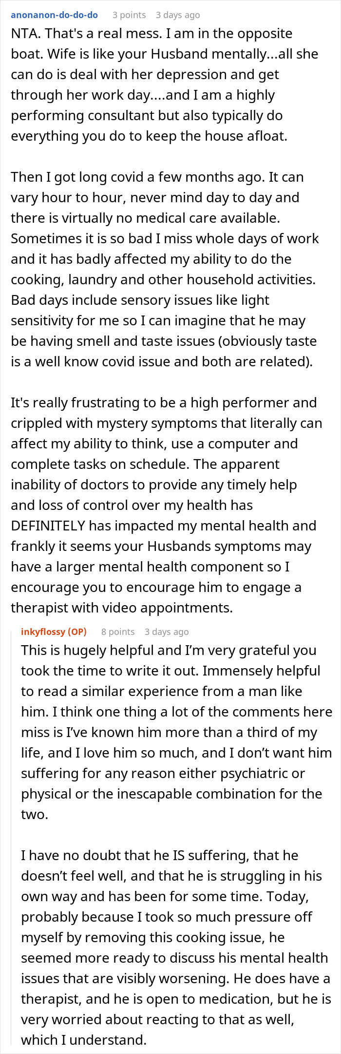 Woman Is Sick Of Catering To Husband’s “Mysterious Symptoms”, Starts Cooking Only For Herself Woman Is Sick Of Catering To Husband’s “Mysterious Symptoms”, Starts Cooking Only For Herself