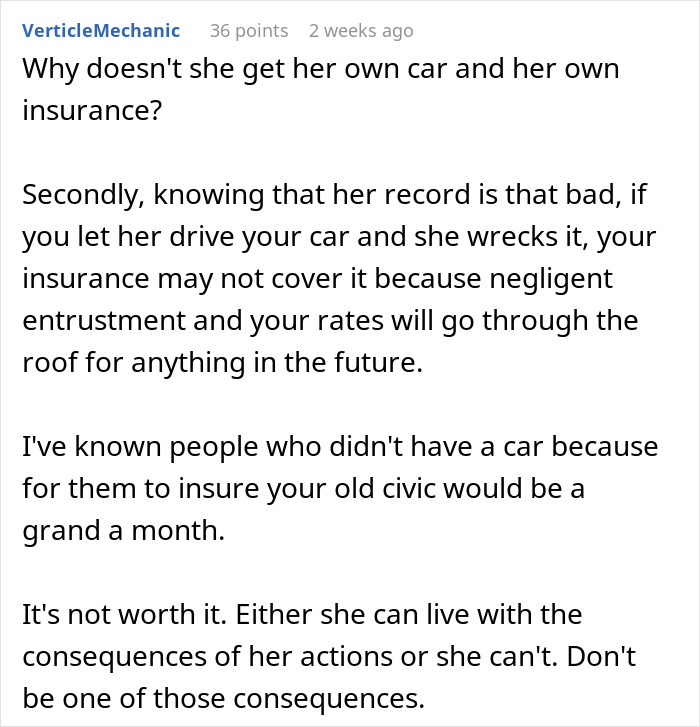 Man Sets Boundaries For His New Car After Girlfriend Totals Two Cars, Faces Backlash Man Sets Boundaries For His New Car After Girlfriend Totals Two Cars, Faces Backlash