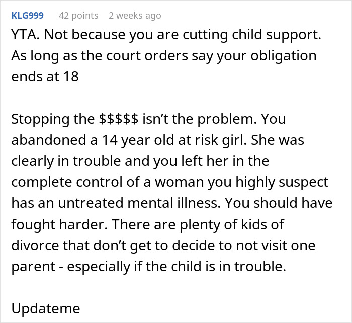 Text exchange on child support issues between an 18-year-old and their father, discussing financial responsibility. Text exchange on child support issues between an 18-year-old and their father, discussing financial responsibility.