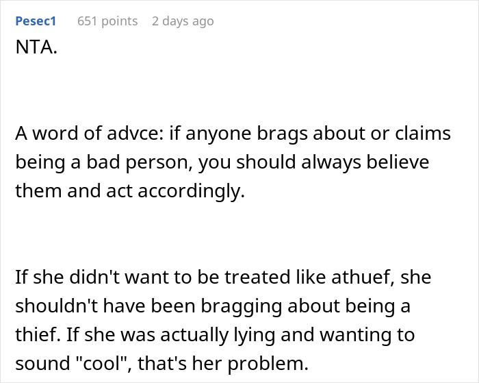 Text response discussing kleptomaniac behavior and social consequences. Text response discussing kleptomaniac behavior and social consequences.