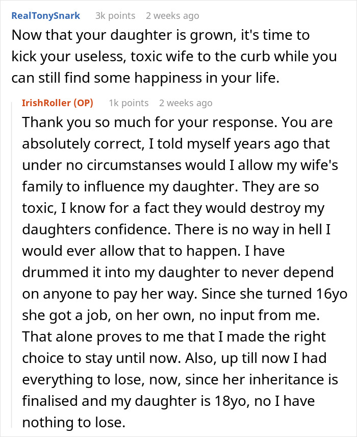 Man Considers Divorce When Wife Refuses To Share Her Inheritance After Relying On Him For 22 Years Man Considers Divorce When Wife Refuses To Share Her Inheritance After Relying On Him For 22 Years