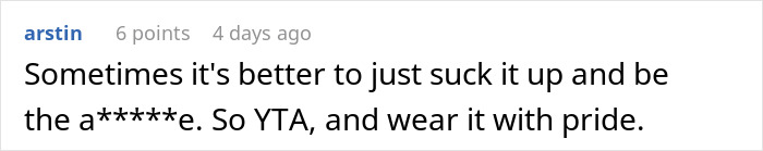 Reddit comment criticizing a mother of five for complaining, suggesting she should embrace being seen as difficult. Reddit comment criticizing a mother of five for complaining, suggesting she should embrace being seen as difficult.