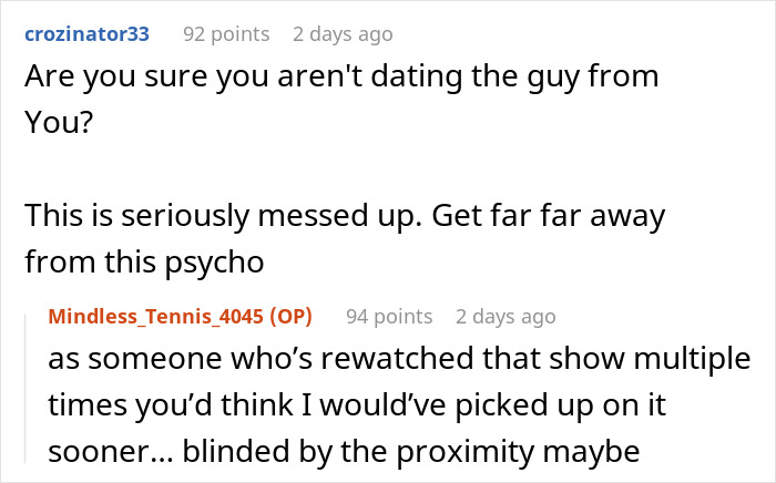 Text exchange about realizing a boyfriend's friend group was fictional, prompting shock and comparisons to a TV show character. Text exchange about realizing a boyfriend's friend group was fictional, prompting shock and comparisons to a TV show character.