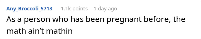 Reddit comment discussing pregnancy and disbelief, related to bereavement and miscarriage. Reddit comment discussing pregnancy and disbelief, related to bereavement and miscarriage.