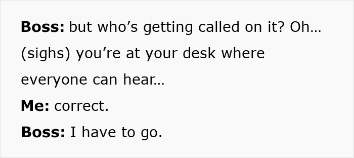 Text exchange during a company appreciation potluck, highlighting disappointment. Text exchange during a company appreciation potluck, highlighting disappointment.