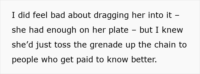 Text from an appreciation potluck event highlighting disappointment. Text from an appreciation potluck event highlighting disappointment.