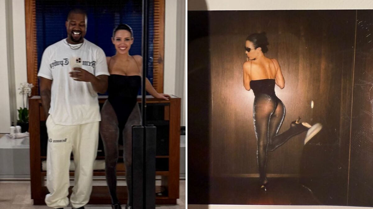 Bianca Censori’s Glitter Tights And Kanye’s Rare Smile Go Viral After New Year Photo Dump