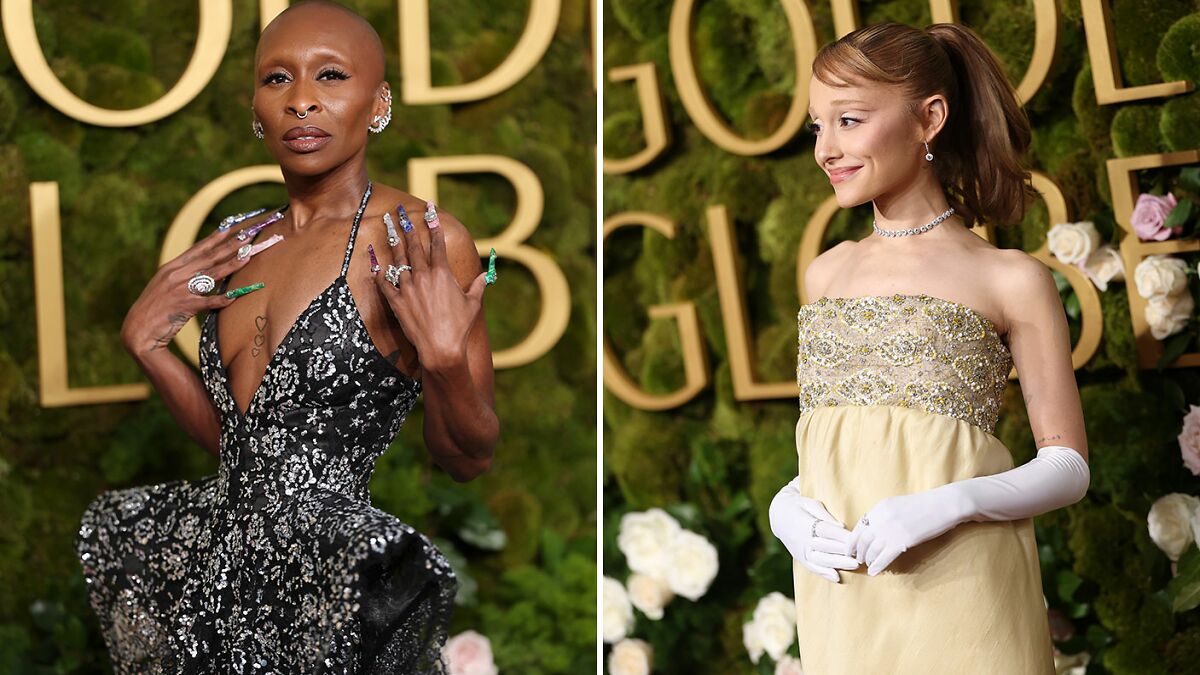 “Won’t Need A Fork”: Cynthia Erivo & Ariana Grande Go Wicked With Their Golden Globes Outfits